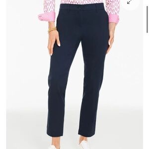Talbots Navy Cropped Slim Ankle Pants